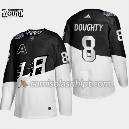 Camisola Los Angeles Kings Drew Doughty 8 Adidas 2020 Stadium Series Authentic - Criança
